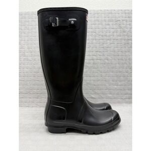 Hunter Boots Womens Size 11 Black Rubber Rain Boot Knee High Waterproof